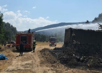 Bolu'da ot yangını eve sıçradı