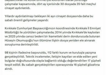 Bakan Gürlek: 4 ayda 35 faili meçhul cinayet aydınlatıldı