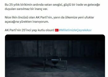 Emine Erdoğan: AK Parti'nin 25'inci yaşı kutlu olsun