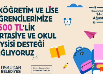 Üsküdar Belediyesi'nden öğrencilere 7 bin 500 TL'lik kırtasiye ve okul giysisi desteği