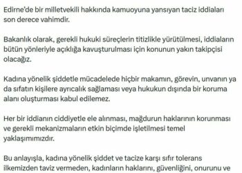 Bakan Göktaş: Milletvekili hakkındaki taciz iddiasının açıklığa kavuşması için konunun takipçisi olacağız