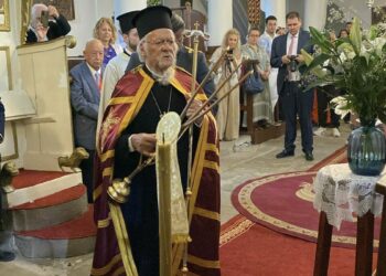Fener Rum Patriği Bartholomeos, Çanakkale'de ayine katıldı