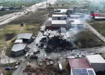 Dolum tesisinde patlama sonrası yangın: 2 ölü, 2 yaralı / Dron