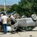 Kastamonu’da bariyerlere çarpan otomobil takla attı: 6 yaralı