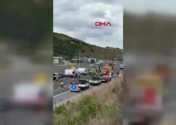 Kuzey Marmara Otoyolu Uskumruköy'de kaza; yaralılar var - 1