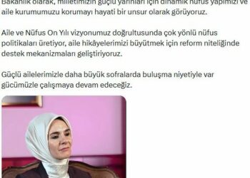 Bakan Göktaş: Dinamik nüfus yapımızı korumayı hayati bir unsur olarak görüyoruz