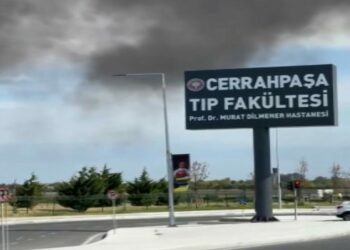 Cerrahpaşa Tıp Fakültesi Prof. Dr. Murat Dilmener Hastanesi'nin bahçesinde yangın - 1