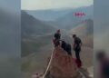 Şırnak’ta kayalıklarda mahsur kalan 4 keçi kurtarıldı