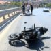 Maltepe’de bariyerlere çarpan motosiklet sürücüsü yaralandı