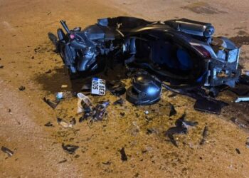 Bursa'da otomobille çarpışan motosikletin sürücüsü ağır yaralandı