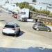 TIR’la çarpışan motosikletin sürücüsü yaralandı; kaza kamerada