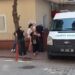 Silahlı kavgada öldürülen eşi ve oğlunun cenazesine yaralı halde tekerlekli sandalyeyle katıldı