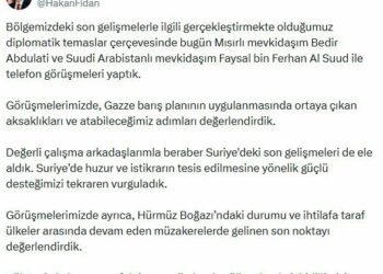Bakan Fidan, Mısırlı ve Suudi Arabistanlı mevkidaşlarıyla görüştü