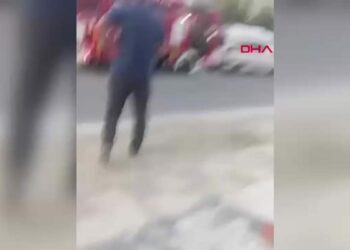 Yangın sırasında yaşanan patlama kamerada