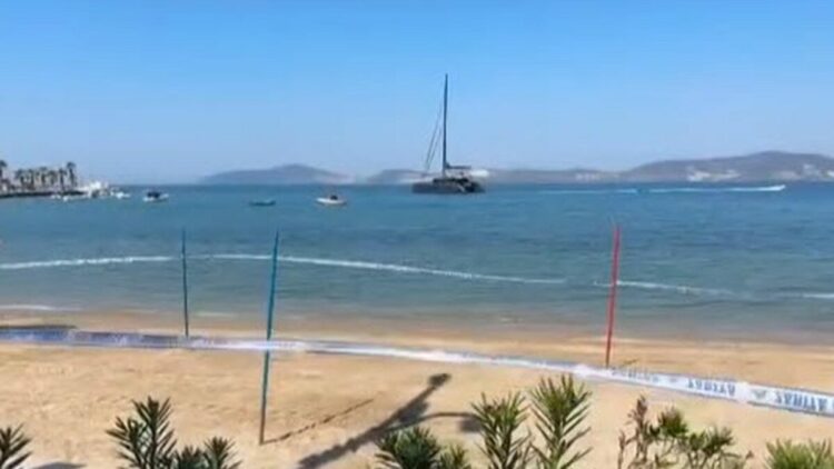 Muğla'da halk plajı, deniz suyundaki kirlilik şüphesiyle tedbiren kapatıldı