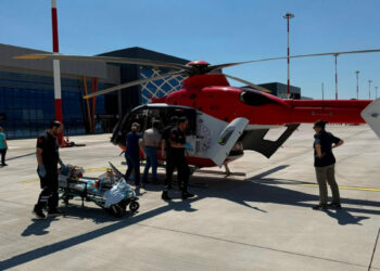 Ambulans helikopter, 4 aylık bebek için havalandı