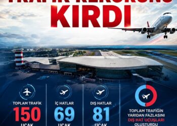 Trabzon Havalimanı’nda trafik rekoru