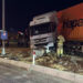 Refüje çıkan TIR’ın sürücüsü yaralandı