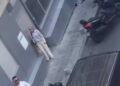 Şişli’de motosiklet sürücüsünün bıçaklandığı yol verme kavgası kamerada