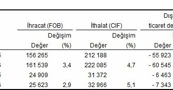 TÜİK: Temmuzda ihracat ve ithalat arttı