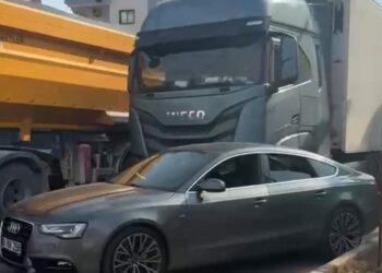 Trafikte tartıştığı TIR şoförüne taşla saldıran sürücüye 180 bin lira ceza