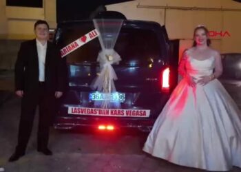 Las Vegas’tan Kars’a gelin geldi
