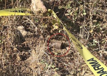 Boş arazide patlamamış tüfek bombaları bulundu