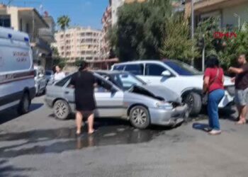İki otomobilin çarpıştığı kazada 1 kişi yaralandı