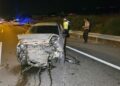 Bursa'da otomobil bariyerlere çarptı: 1 yaralı