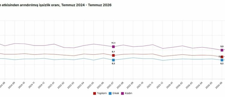 TÜİK: İşsizlik oranı yüzde 8,1 seviyesinde gerçekleşti