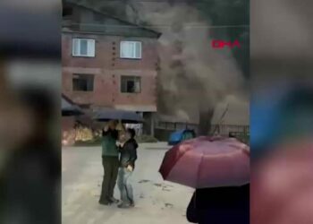 Giresun’da sağanak 2,2 milyon liralık hasara neden oldu; dere taşması kamerada