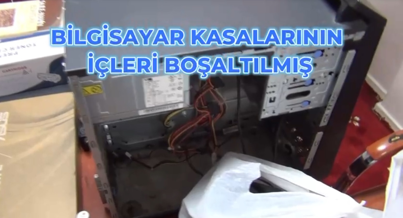 Kuytulcular, şifreli odalardaki bilgisayar kasalarını kaçırmış