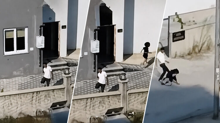 Apartman bahçesinde tartışmışlardı: Kadını tekme tokat dövdü