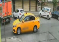 Kuyumcuya silahlı saldırı kamerada; şüpheliler olay yerine taksiyle gelmiş
