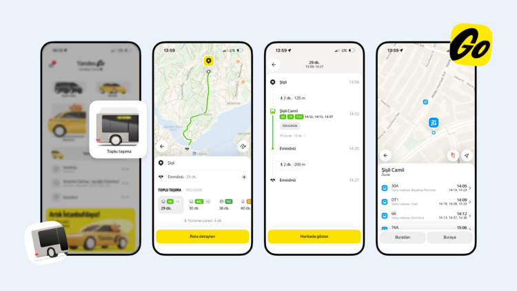 İstanbul’da toplu ulaşım için yeni dönem: Yandex Go’ya rota planlama özelliği geldi