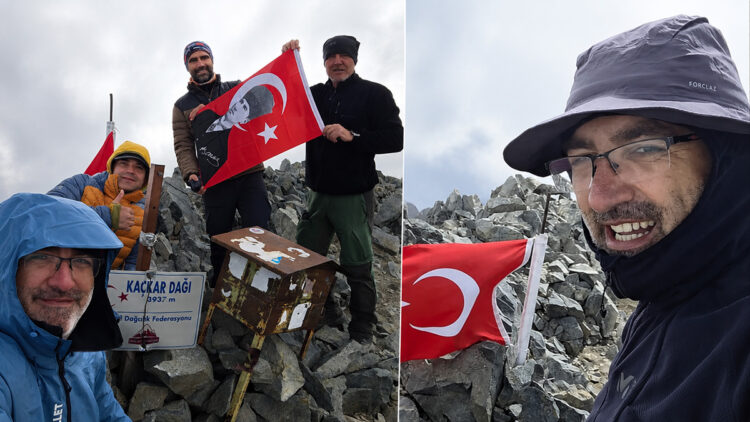Rize’de Kaçkar Dağı’na 'Zafer’ tırmanışı: Zirvede Türk bayrağı açtılar