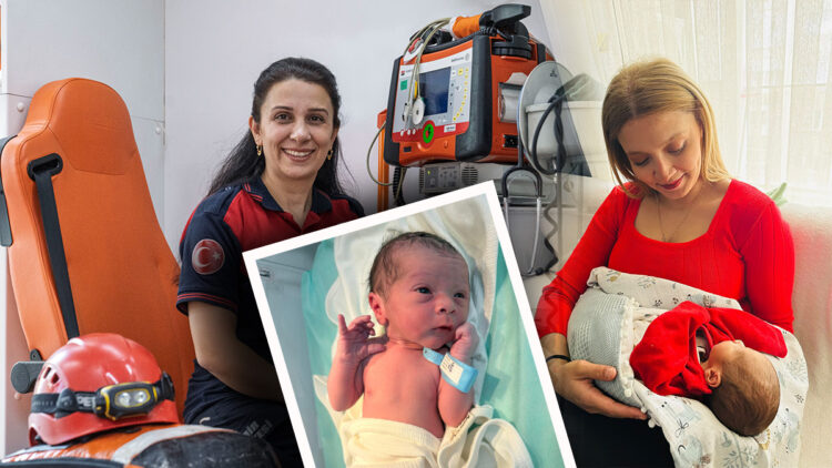 Bir ihbarla gittiler, yeni bir hayatın ilk anlarına tanık oldular