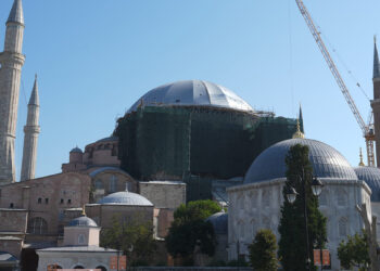 Ayasofya'da güçlendirme ve konservasyon çalışmaları devam ediyor