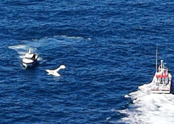 Gürcistan'dan kalkan küçük uçak, Rize açıklarında denize acil iniş yaptı