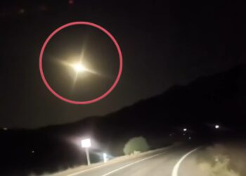 Tunceli semalarında görülen ışık hüzmesi kamerada