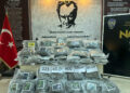 Hamzabeyli’de TIR’da 121 kilo 900 gram skunk ele geçirildi