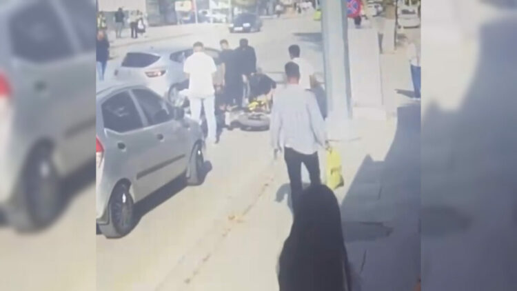Otomobil ile motosiklet çarpıştı; 1 yaralı
