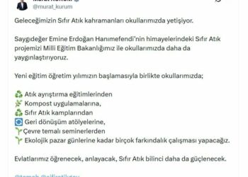 Bakan Kurum: Sıfır Atık Projemizi okullarımızda daha da yaygınlaştırıyoruz