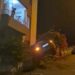 Ordu’da bahçe duvarında askıda kalan otomobilin sürücüsü kaçtı