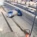 İki otomobil ile TIR’ın karıştığı kaza kamerada; 1 yaralı