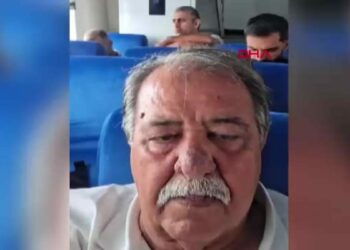 KKTC’de batan gemiden kurtulan yolcu, "Su almaya başladı, çalıştırılmaması gerekiyor" diyerek kayda almış