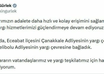 Eceabat ilçesi, Gelibolu Adliyesi yargı çevresine bağlandı