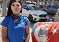 Motokurye Tuğba'nın belediye personelinden istediği bayrak, 1 gün sonra verildi