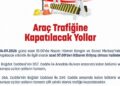 Ankara'da bazı yollar trafiğe kapatılacak