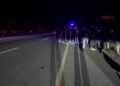 Çevre yolunda yarışırken çarpışan motosikletlerin sürücüleri yaralandı